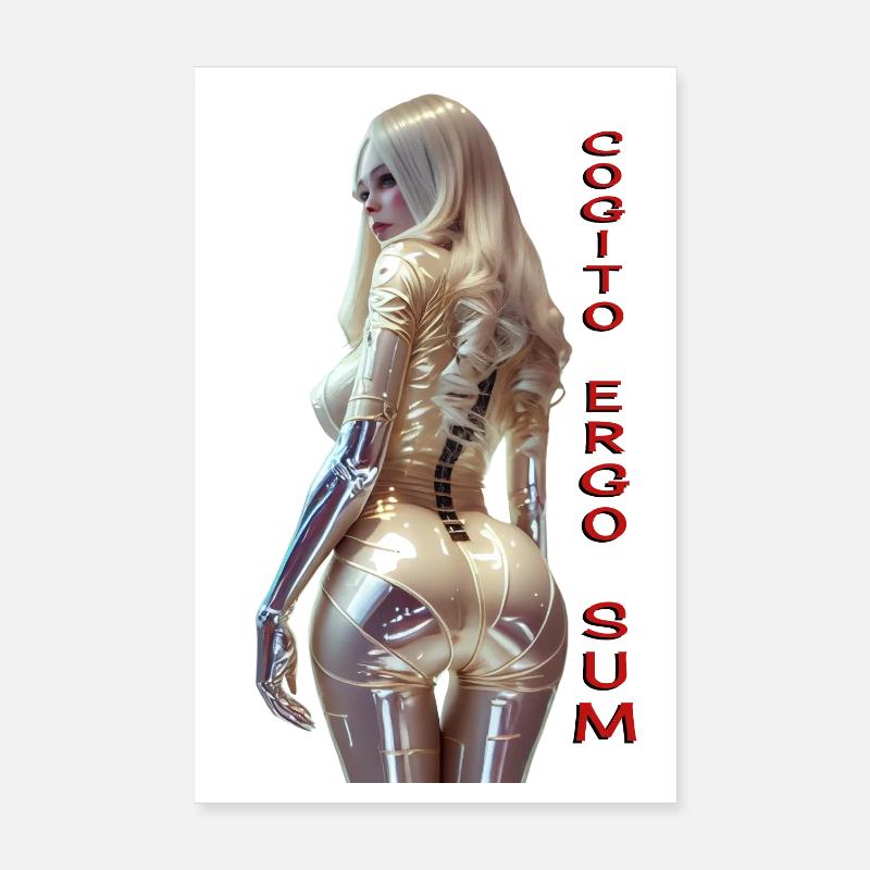 Cogito 01 (avec texte) Poster 20 x 30 cm