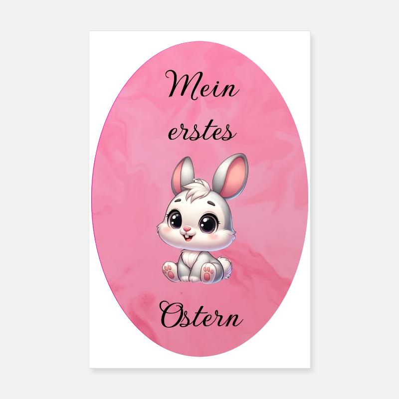 mein erstes Ostern - Poster 20x30 cm - Weiß