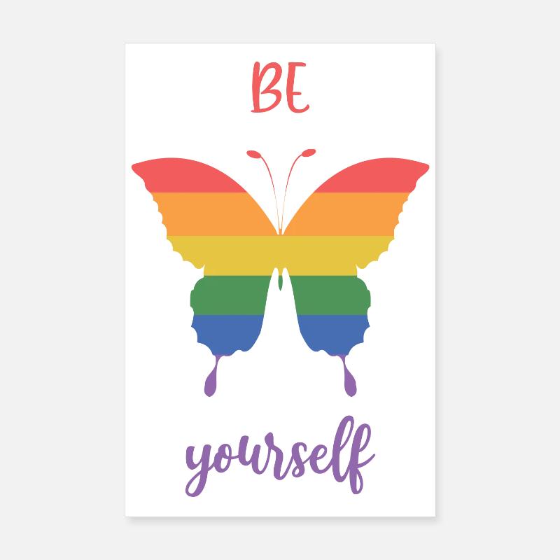 LGBT Pride Month - Sei du selbst Poster 20x30 cm