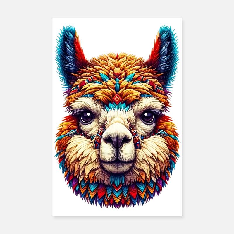 Alpaka Poster 20x30 cm
