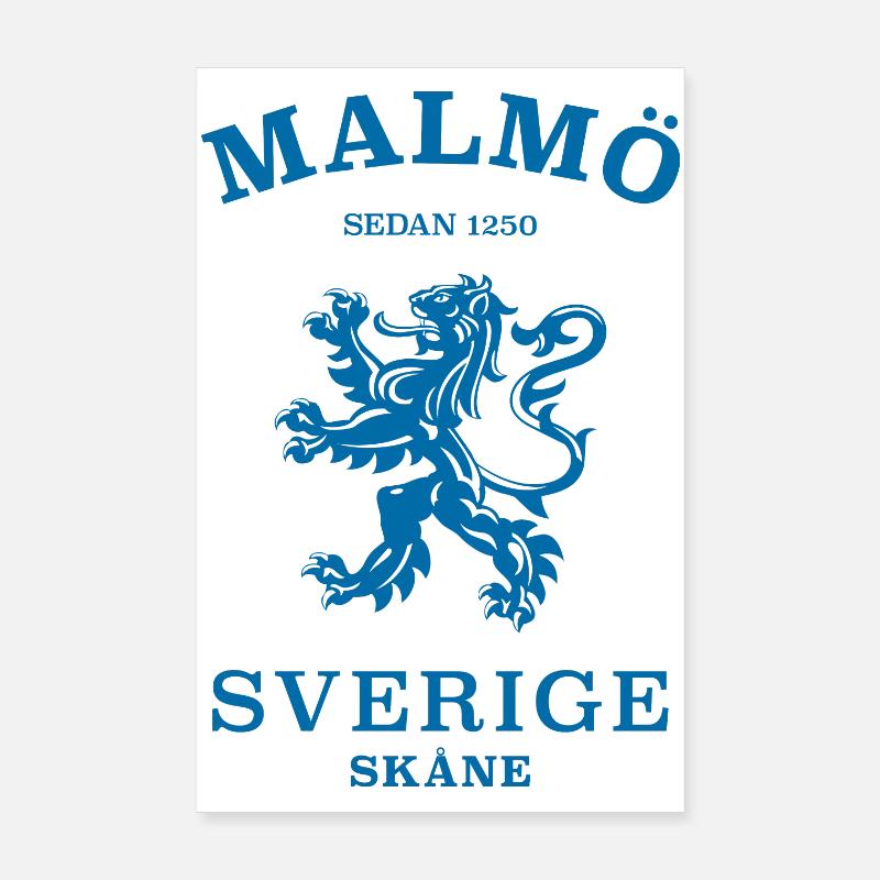 MALMÖ, Sverige, Suède Poster 20 x 30 cm