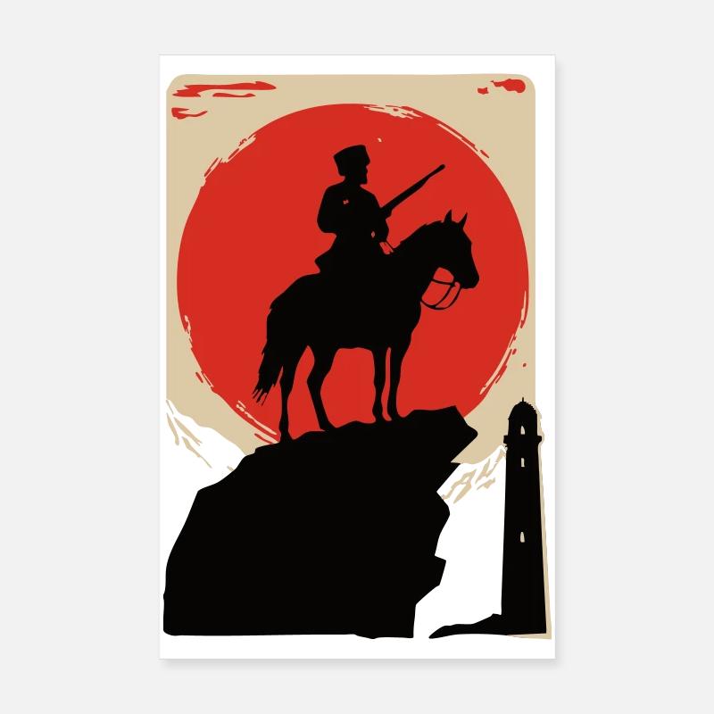 Abrek - Poster 20x30 cm - Weiß