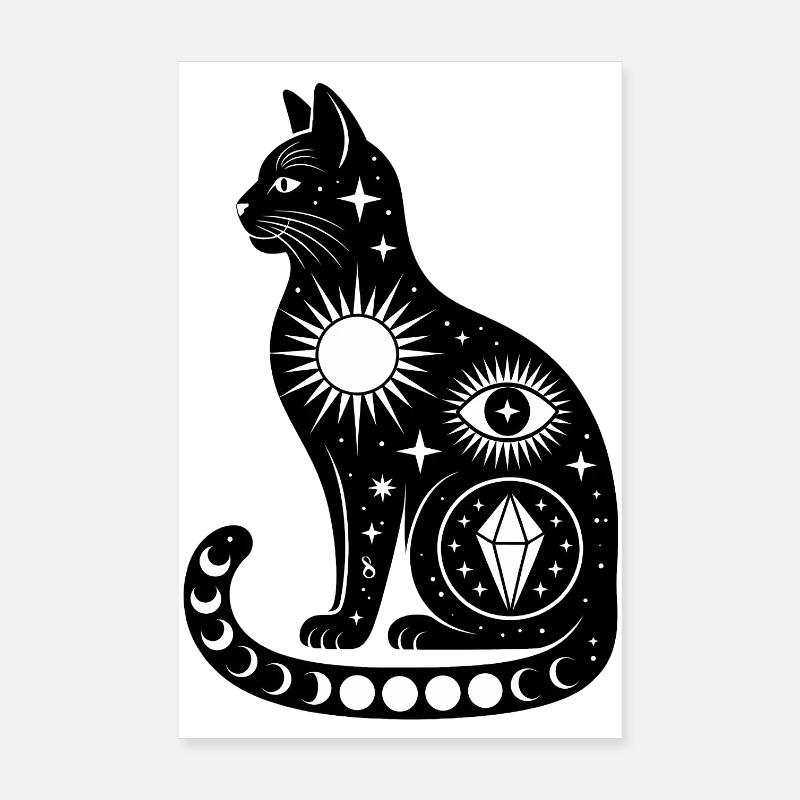 Cosmic Cat - Logo d'Astonomy cool Poster 20 x 30 cm
