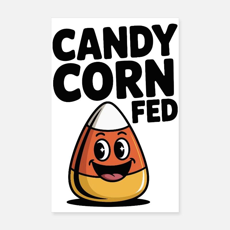 Candy Corn Fed Poster 8" x 12" (20x30 cm)