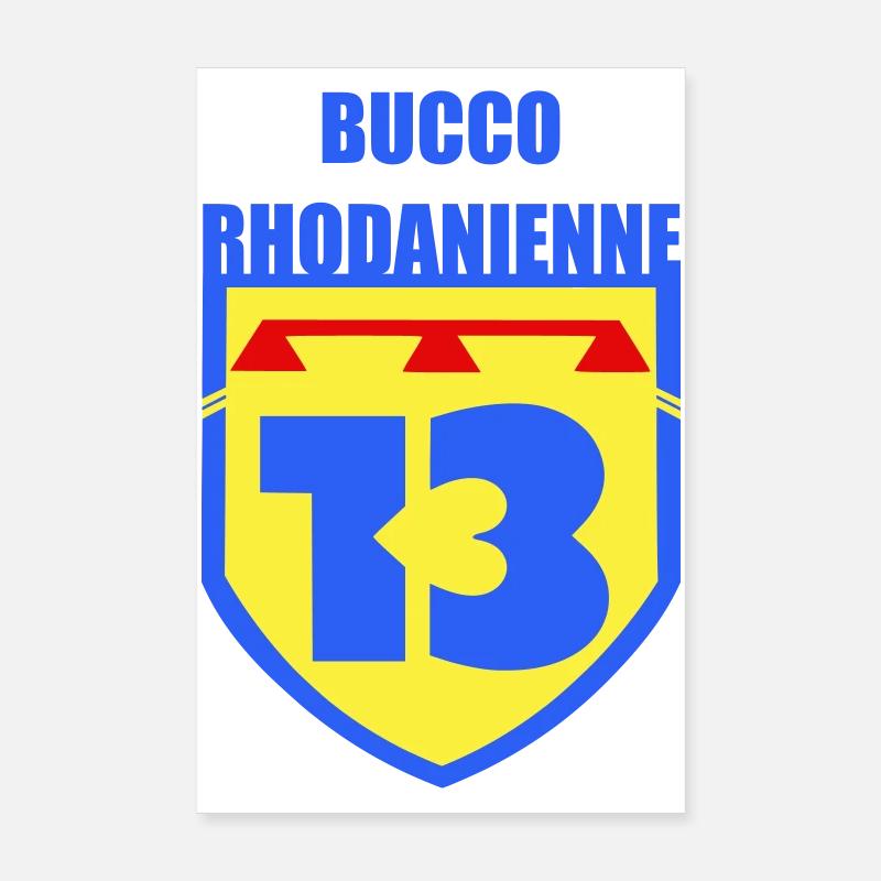 Blason 13 Bucco Rhodanienne Poster 20 x 30 cm