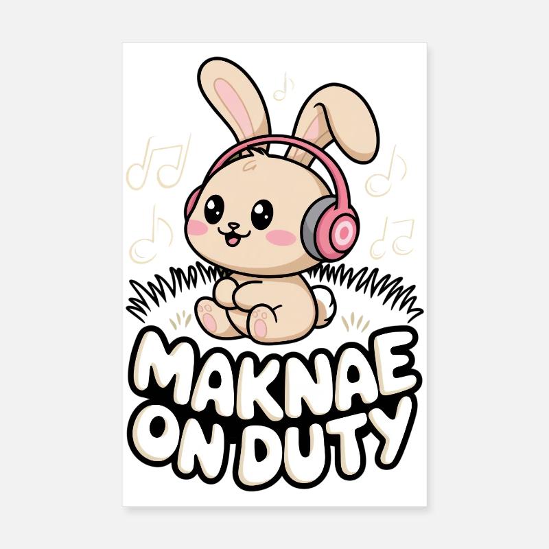 Fan de K-Pop Drôle Corée Maknae Poster 20 x 30 cm