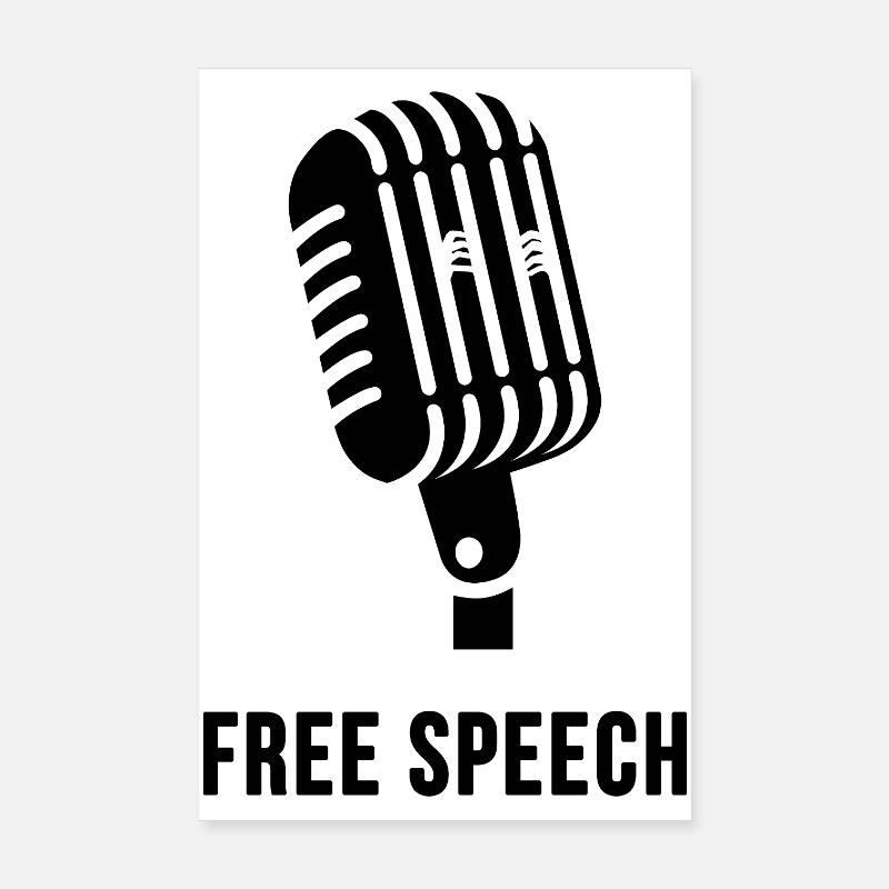 Free Speech  Poster 20x30 cm