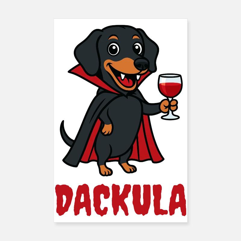 DACKULA Poster 8" x 12" (20x30 cm)
