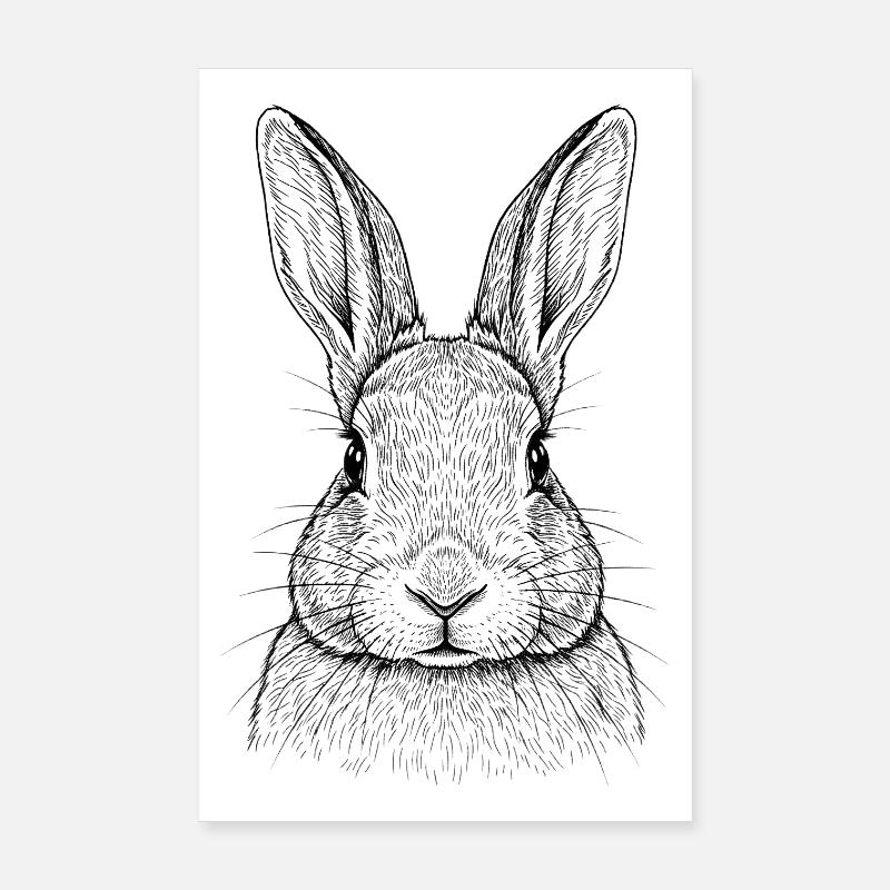 Lapin Lapin Poster 20 x 30 cm