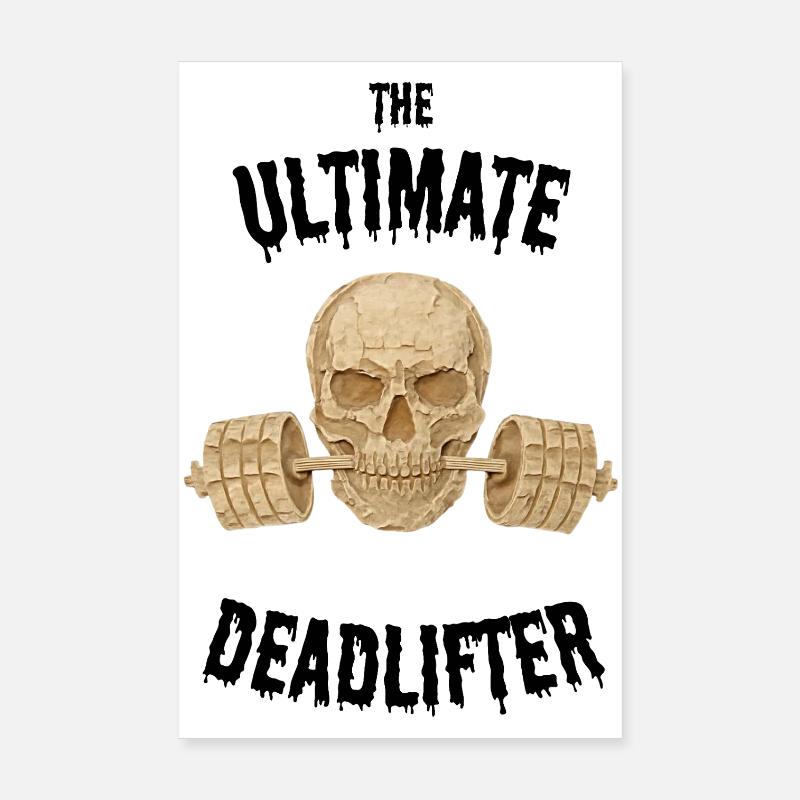 Skull gym Poster 20x30 cm