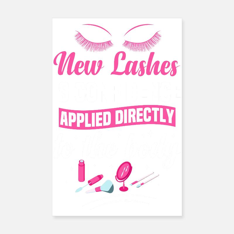 Technicien en cils cosmétologue Poster 20 x 30 cm