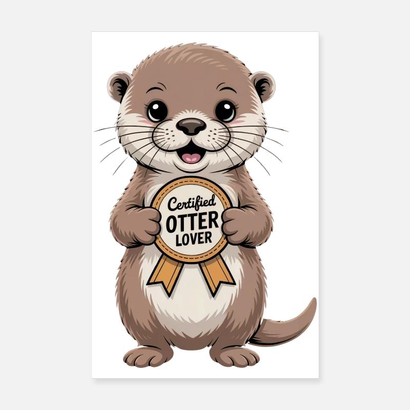 Prix pour les fans des Otters Poster 20 x 30 cm