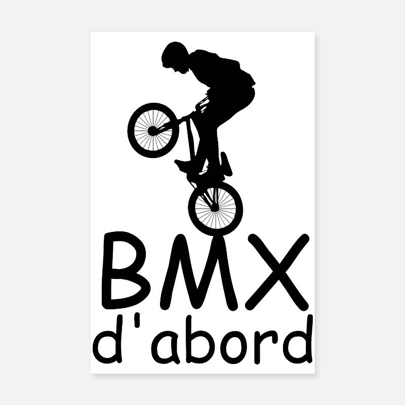 BMX d'abord Poster 20 x 30 cm