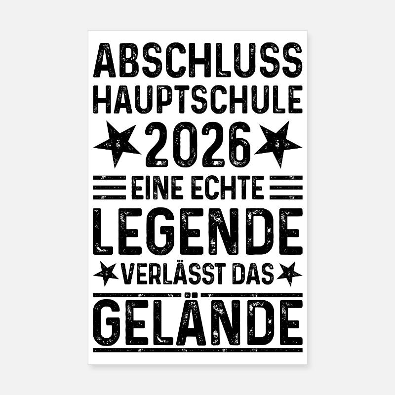 Diplôme du secondaire 2026 Poster 20 x 30 cm