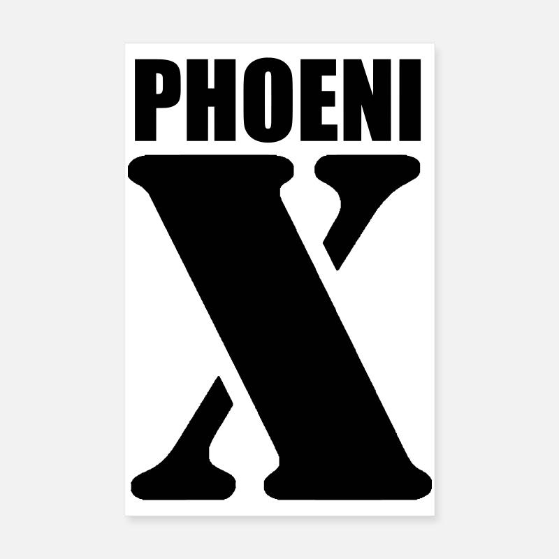 Phoenix – Conception de prénom | Typographie minimale Poster 20 x 30 cm