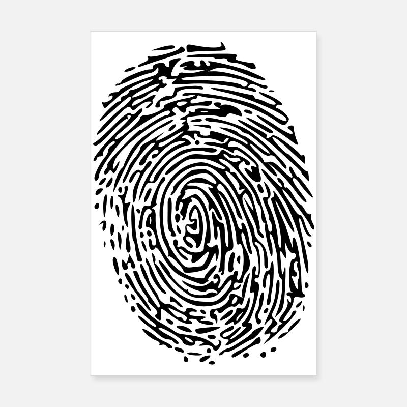 fingerprint Poster 8" x 12" (20x30 cm)