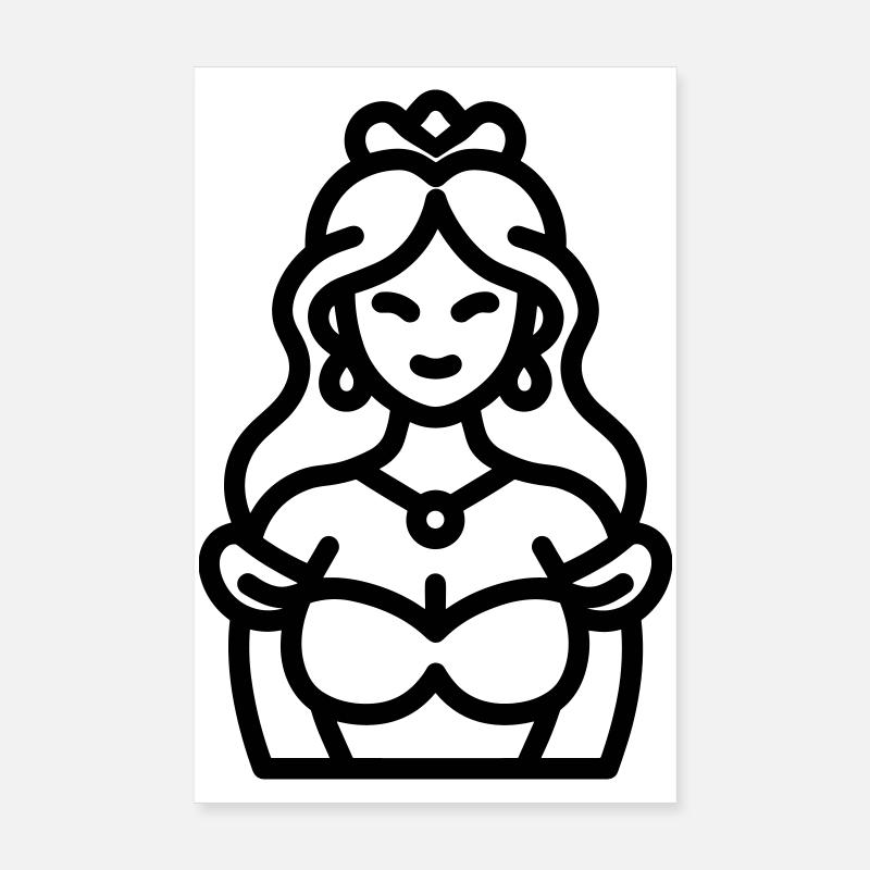 princess Poster 8" x 12" (20x30 cm)