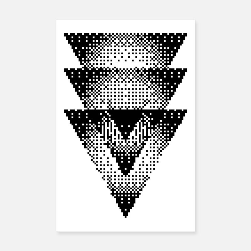 Conception des triangles Poster 20 x 30 cm