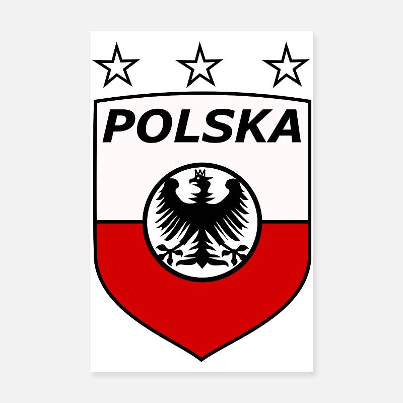Polnisches Adlerwappen Schild Poster 20x30 cm