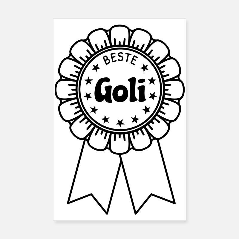Best Goli - Poster 8" x 12" (20x30 cm) - white