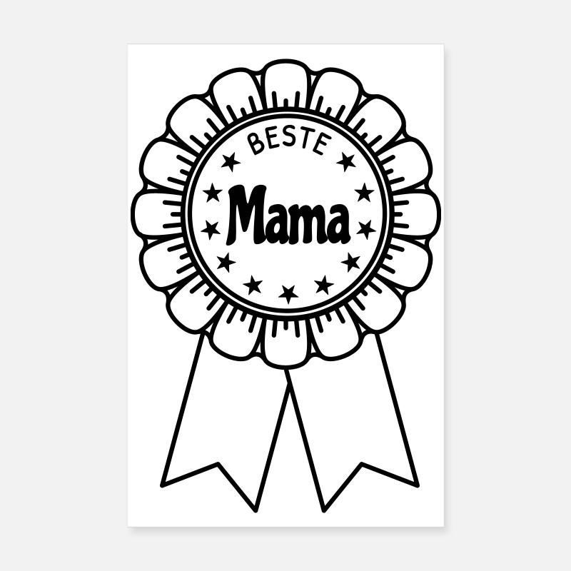 Beste Mama Poster 20x30 cm