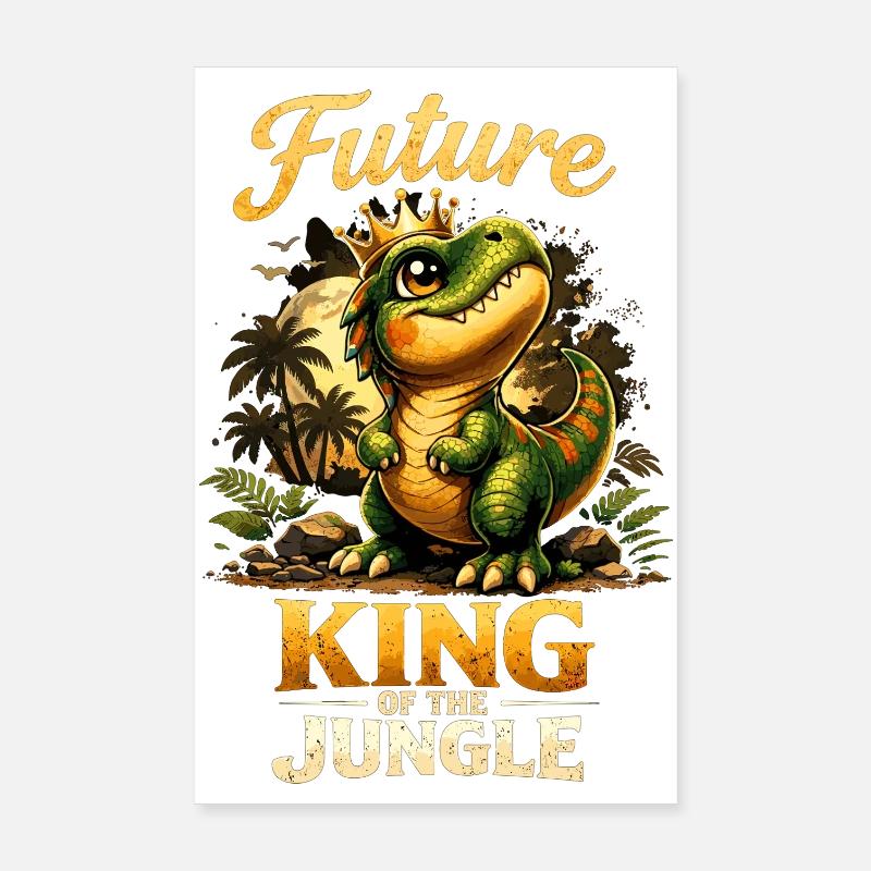 Future King T-Rex – Stolzer kleiner Dino Poster 20x30 cm