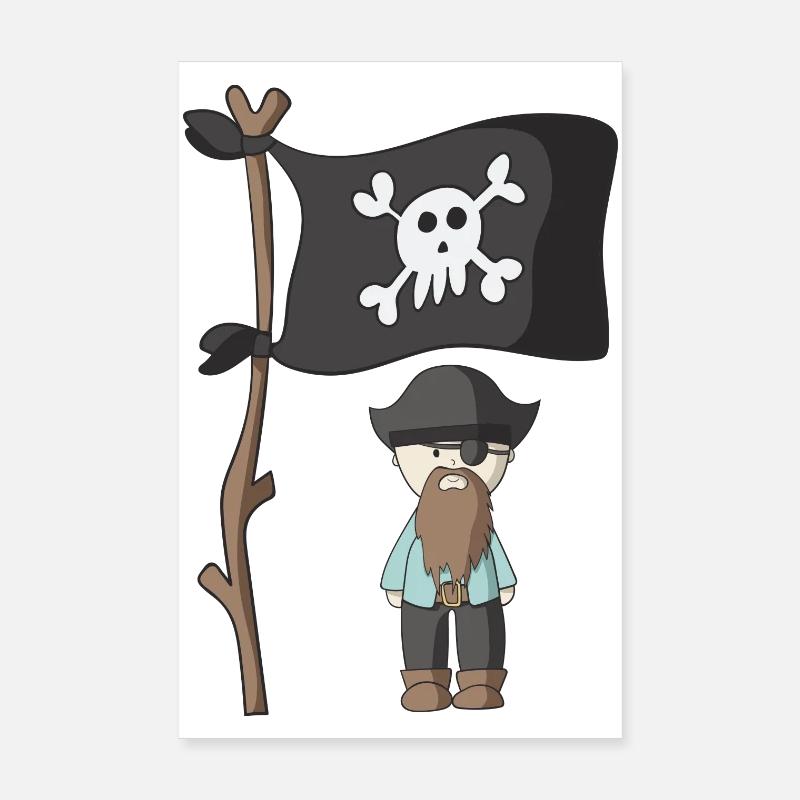 Pirat Poster 20x30 cm