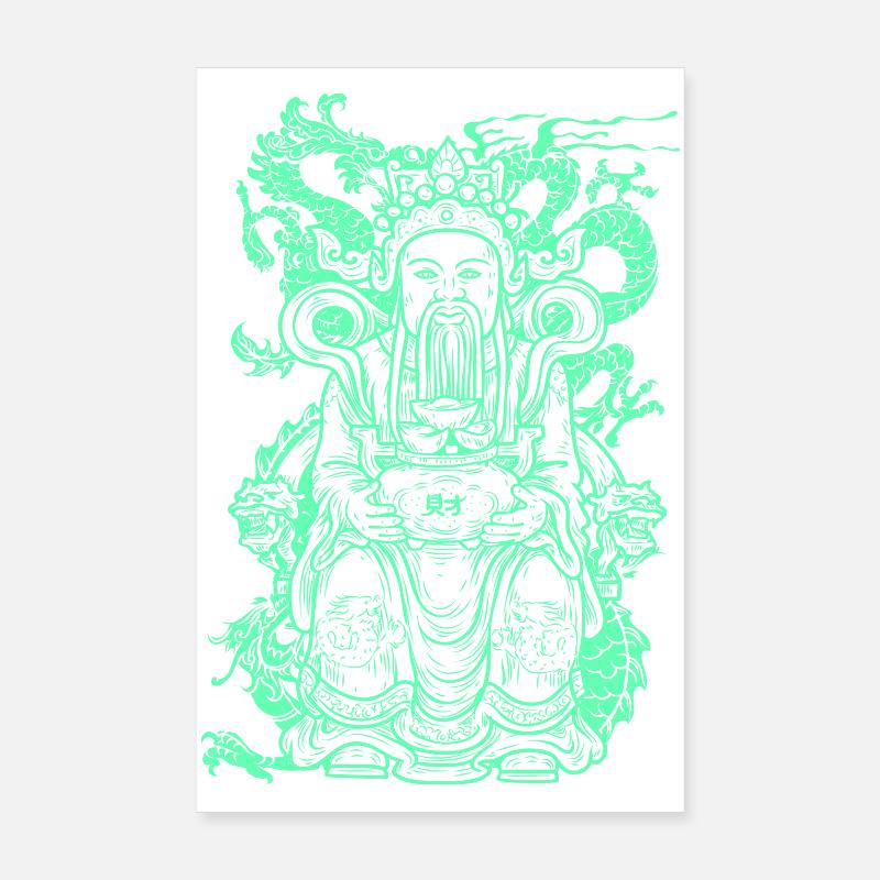 Figure de Bouddha Poster 20 x 30 cm