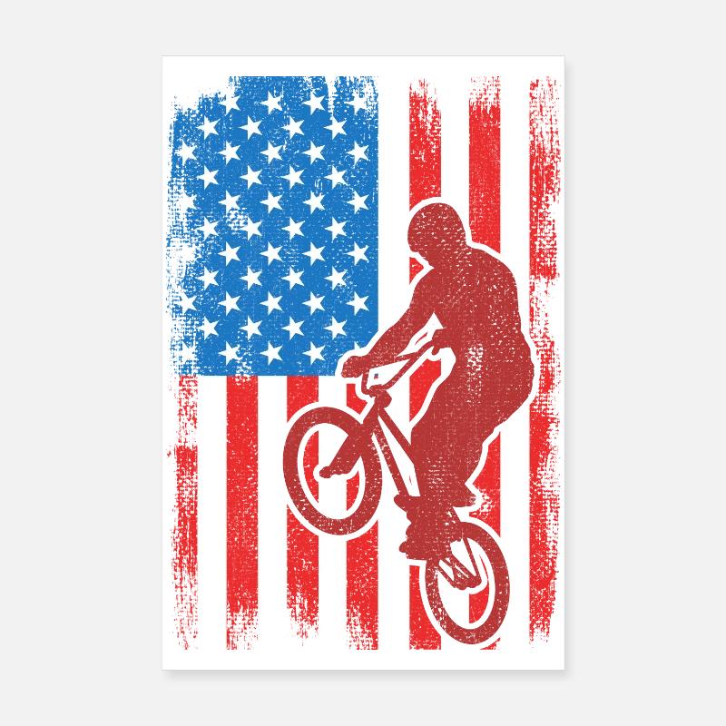 BMX États-Unis Poster 20 x 30 cm