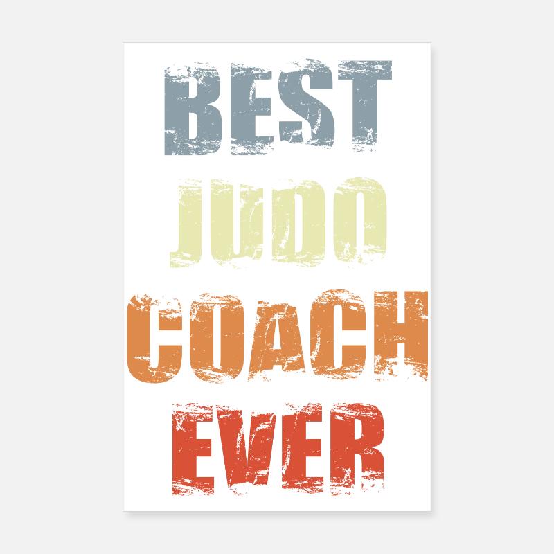 Entraîneur de judo Poster 20 x 30 cm