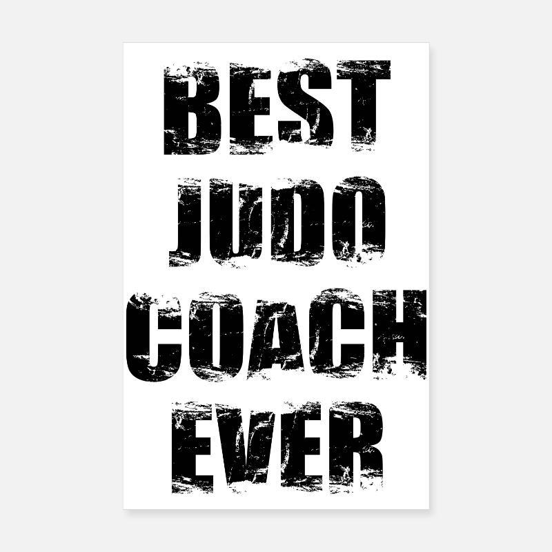 Entraîneur de judo Poster 20 x 30 cm