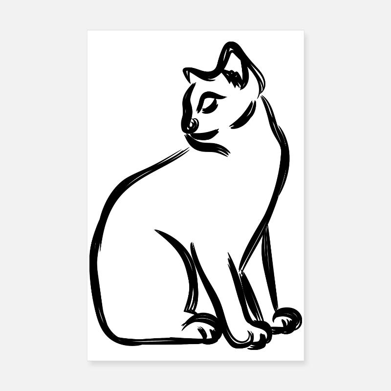 Katze Poster 20x30 cm