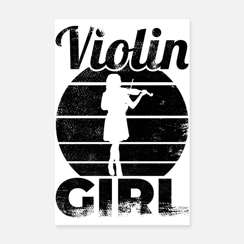 Violinist Poster 8" x 12" (20x30 cm)