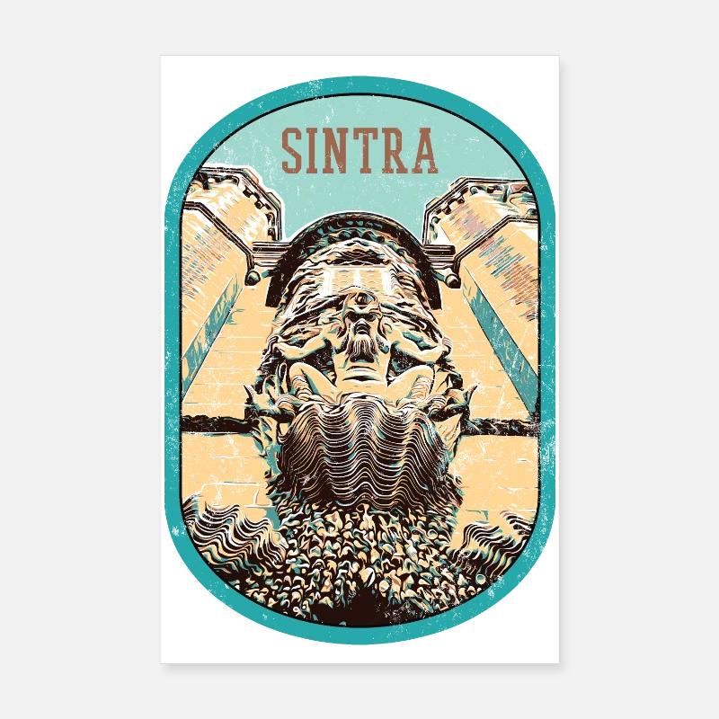 Fantastisches Tor: Pena-Palast, Sintra Poster 20x30 cm