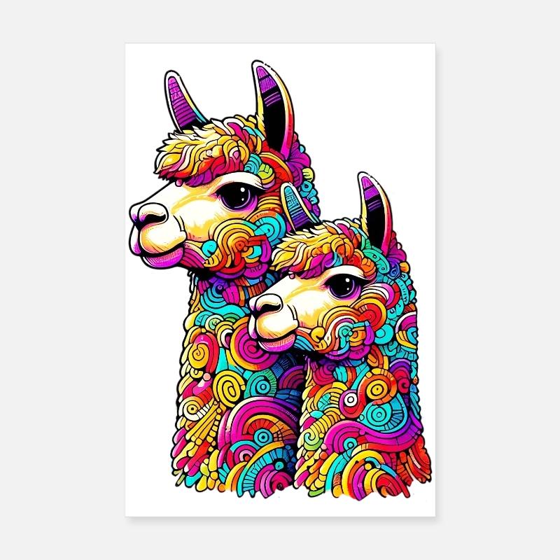 Alpaga Poster 20 x 30 cm