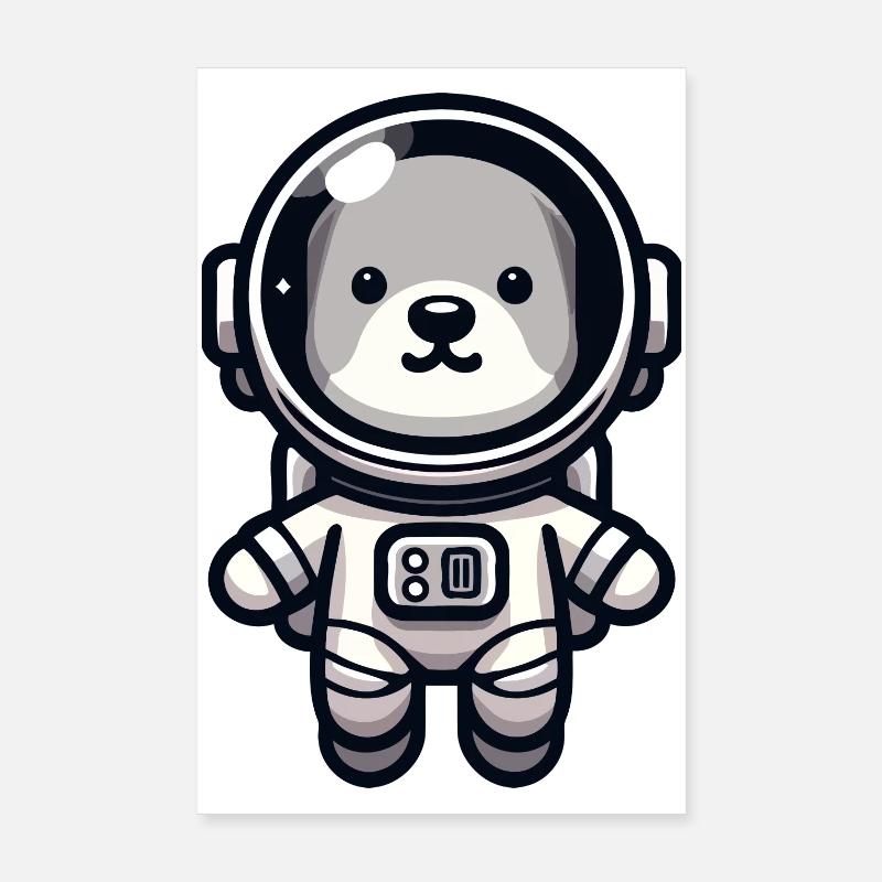 Space Paws : L’Astro-Pup Poster 20 x 30 cm