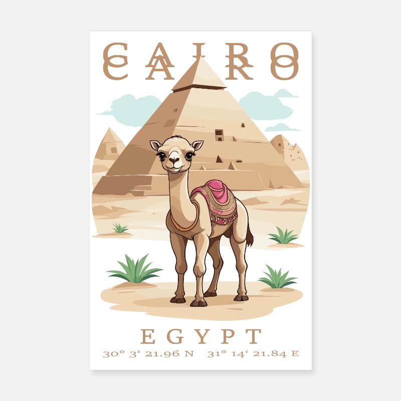 Le Caire, Égypte Poster 20 x 30 cm