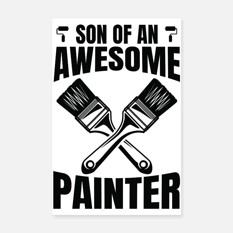 Painter Son Poster 8" x 12" (20x30 cm)