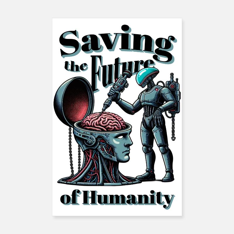 Saving humanity Poster 8" x 12" (20x30 cm)