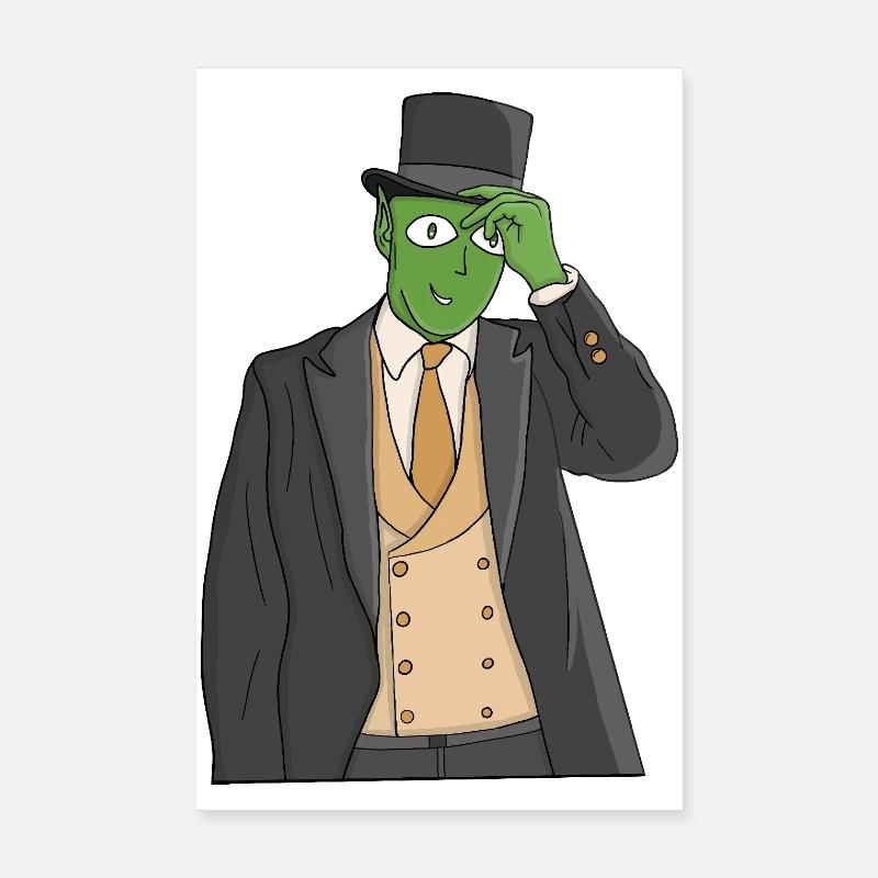 A space gentleman Poster 8" x 12" (20x30 cm)
