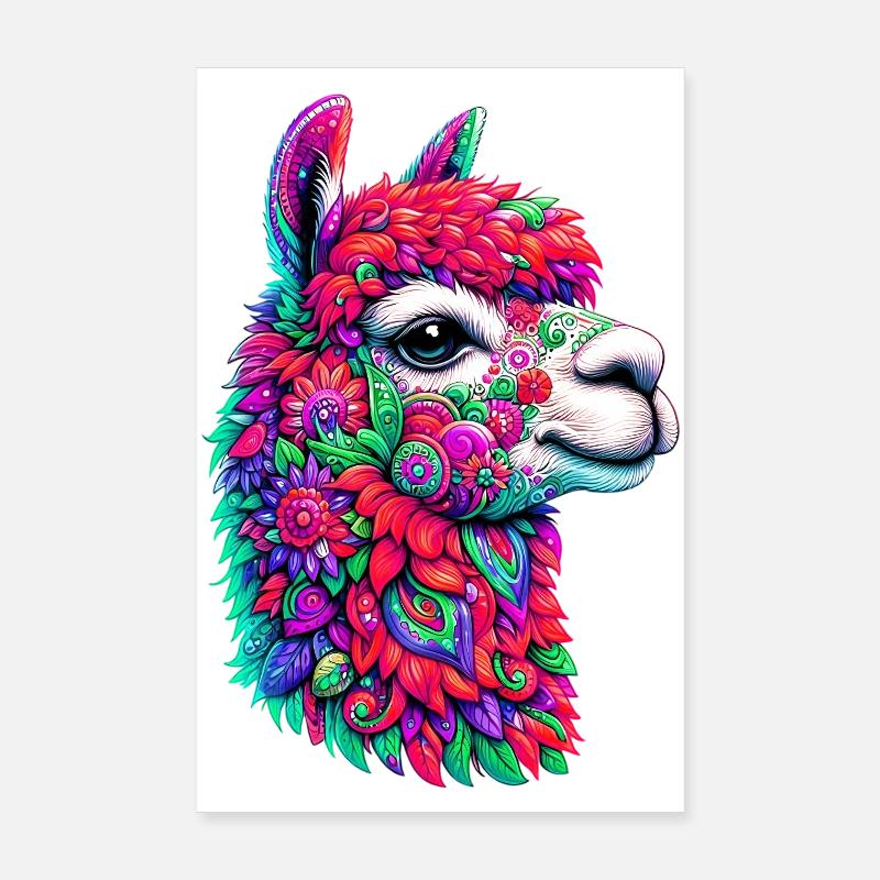 Alpaka Poster 20x30 cm