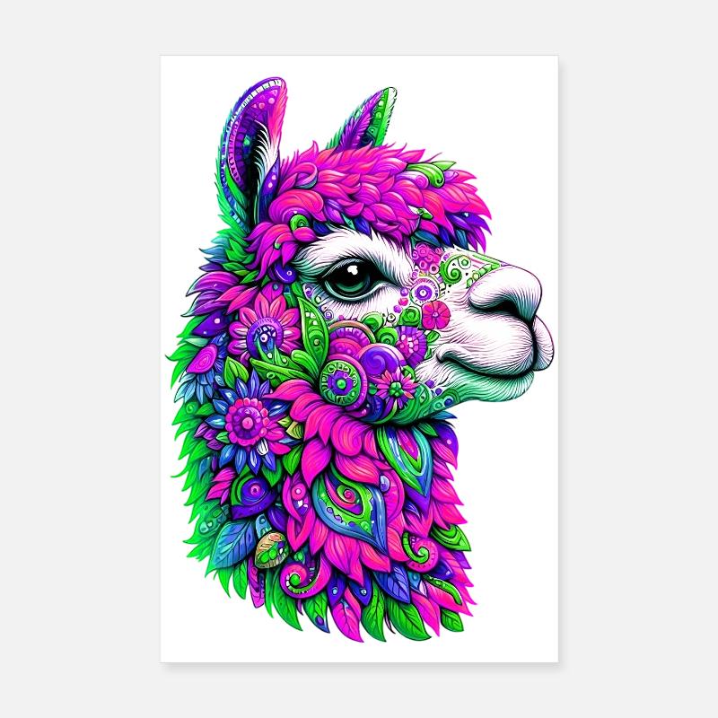 Alpaka Poster 20x30 cm