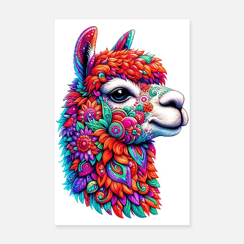Alpaga Poster 20 x 30 cm