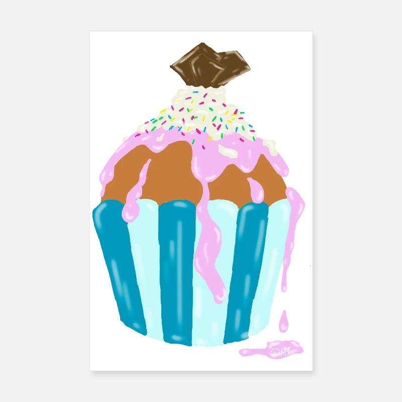 Cupcake, tartlets Poster 8" x 12" (20x30 cm)