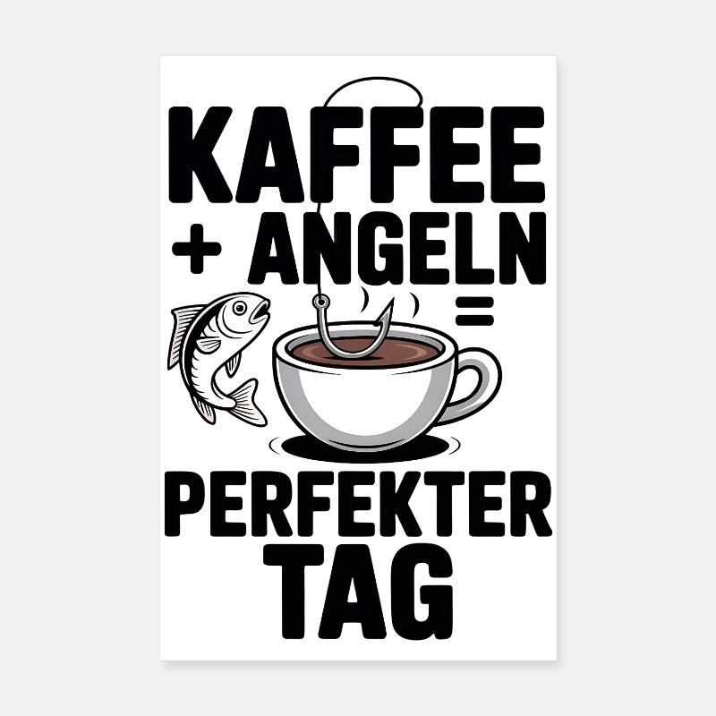 Angler Geschenk Perfekte Geschenkidee Poster 20x30 cm