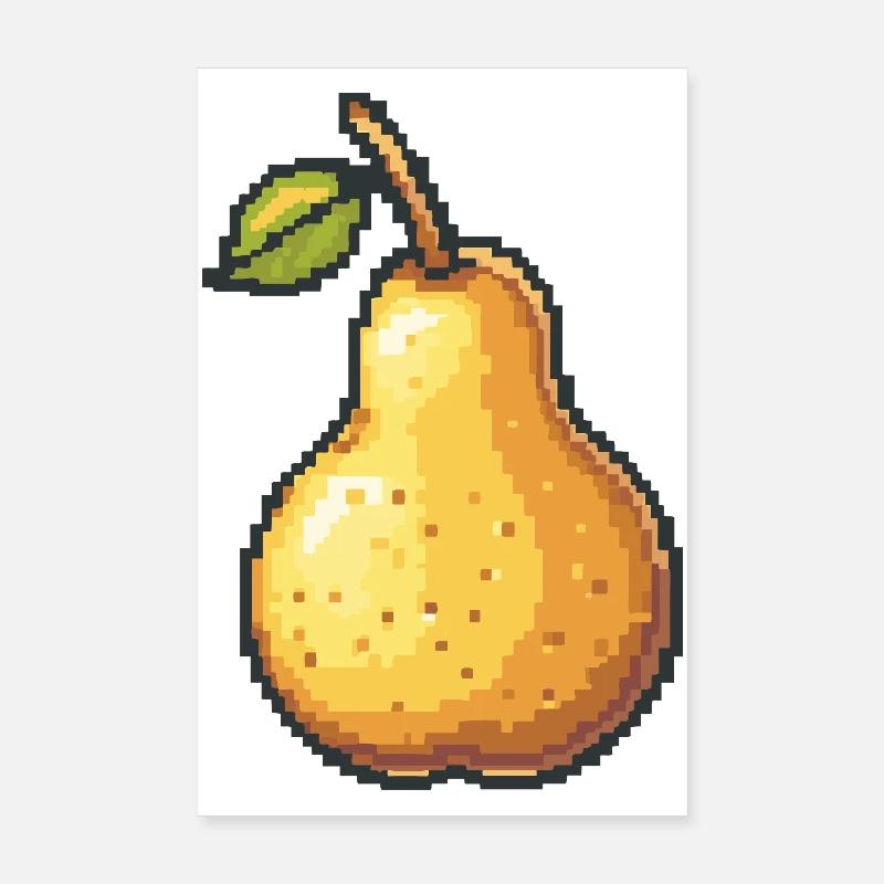 Pixel Bulb Retro Pixel Art Poster 8" x 12" (20x30 cm)