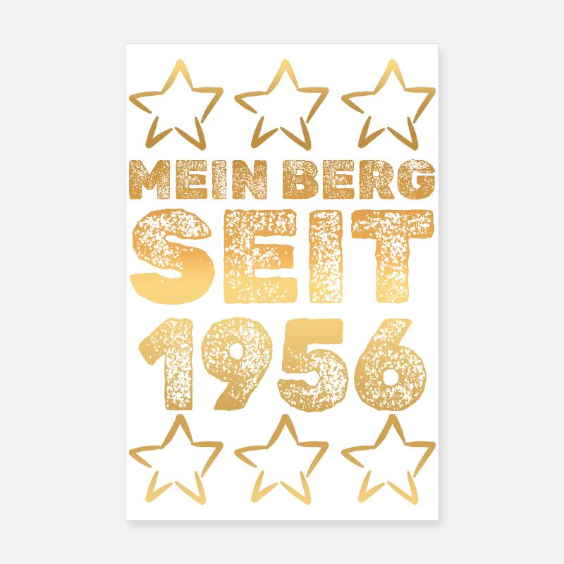 en 1956 Poster 20 x 30 cm