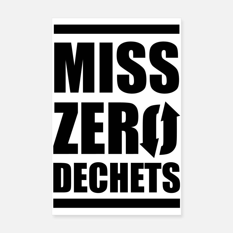 Miss Zero Dechet Poster 20 x 30 cm