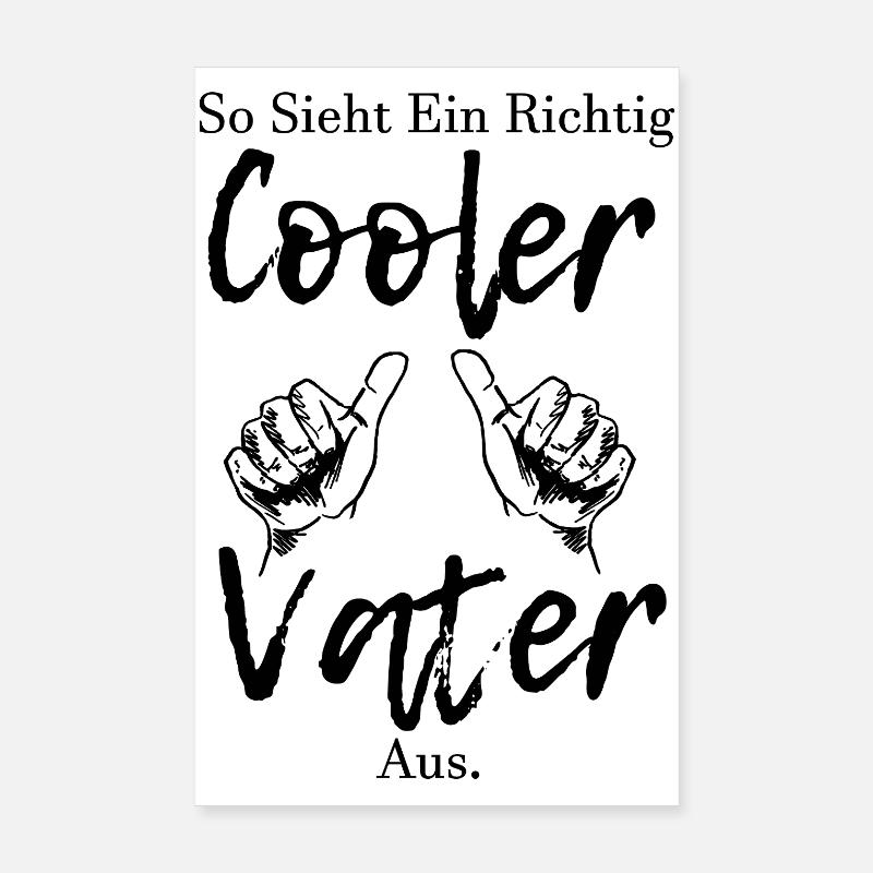 So Siet Ein Richtig Cooler Vater Aus Papa Geschenk Poster 20x30 cm