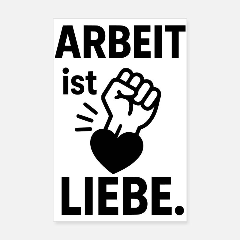 work love motivation Poster 8" x 12" (20x30 cm)